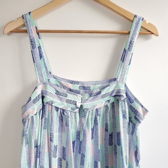 New Lemlem Gigi 100% Silk Short Sweepy Royal Blue Maxi Dress Size NWT Large - Picture 14 of 16